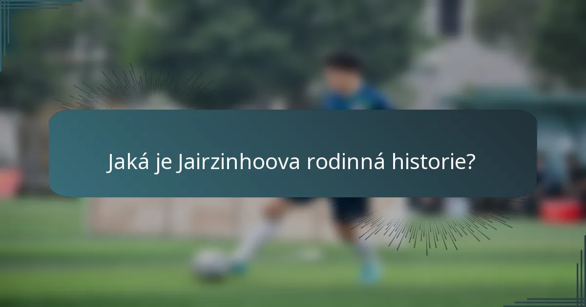 Jaká je Jairzinhoova rodinná historie?
